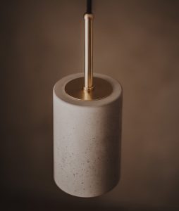 Lámpara de cemento de diseño